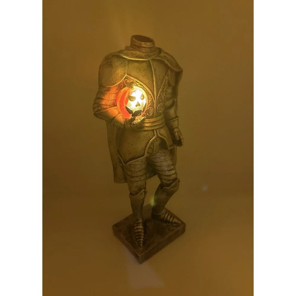 Martha Stewart Halloween Headless Knight LED Figurine Gothic Décor 15